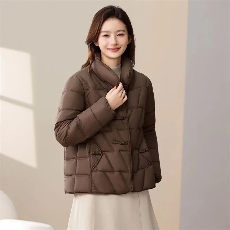 

Winter Fashion 2025 Down Cotton Jacket Women Thicken Warm High-end Casual Loose High-Quality Parkas Female Outwear Overcoat