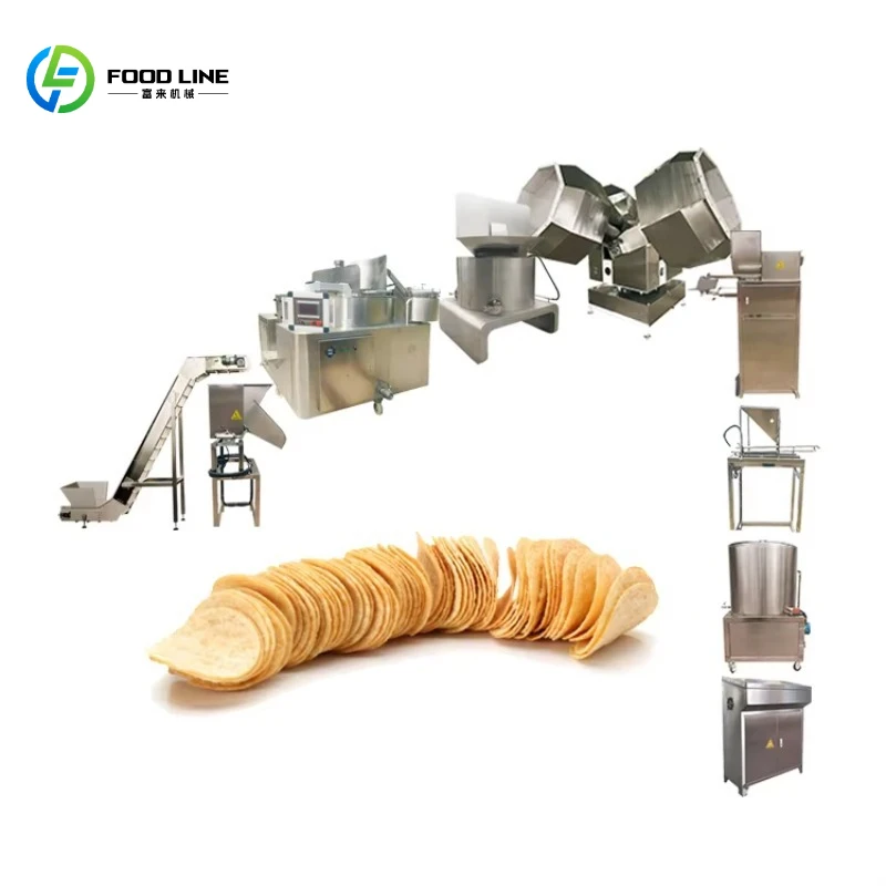Customize Factory Direct Frying Mixing Four Barrels Assembly Line Puffed Food Production Line