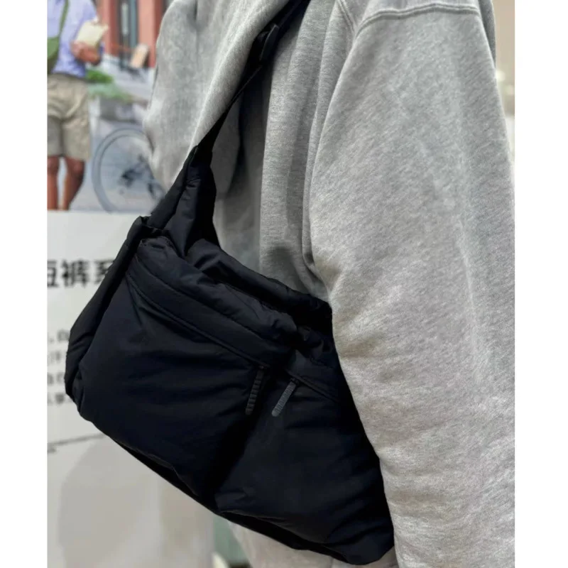 Nylon Zipper Casual Handbag Men Multi-pocket Streetwear Messenger Bag Waterproof Sports Shoulder Bag High Capacity Bag For Women