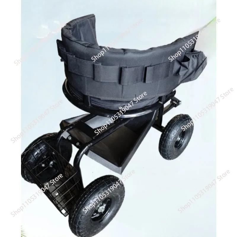 Garden Rotatable Seat Tool Cart Agricultural Greenhouse Pepper Picking Cart Mobile Rest Cart