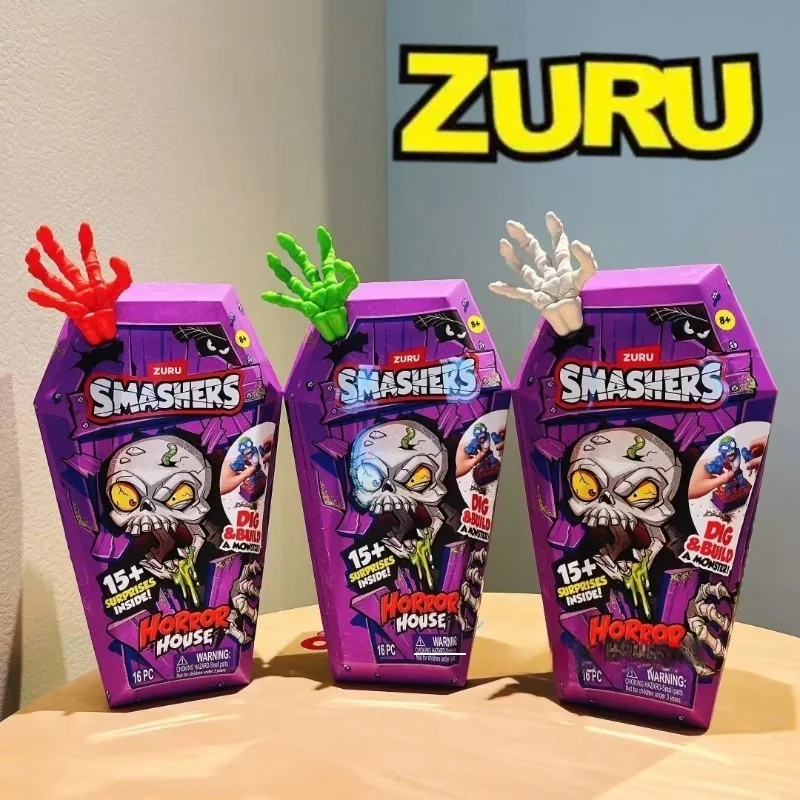 

In Stock Genuine Zuru Smashers Horror House Series Mini Figure Set Death Zombie Monster Interactive Toy Collectible Model Gifts