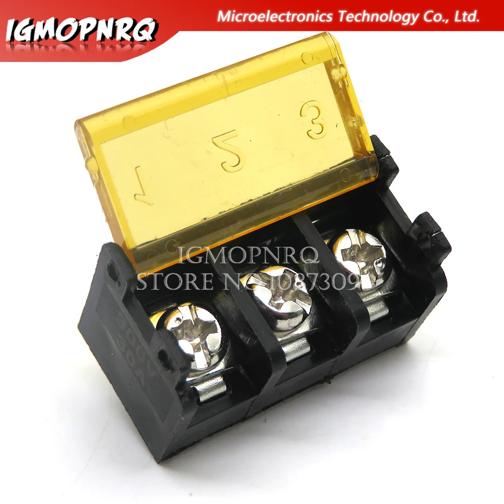 2/5PCS HB9500 2P 3P 4P 5P 6P 7P 8P 9P 10Pin PCB Screw Terminal Block Connector HB-9500 300V 30A Lid Barrier Terminal 9.5MM Pitch