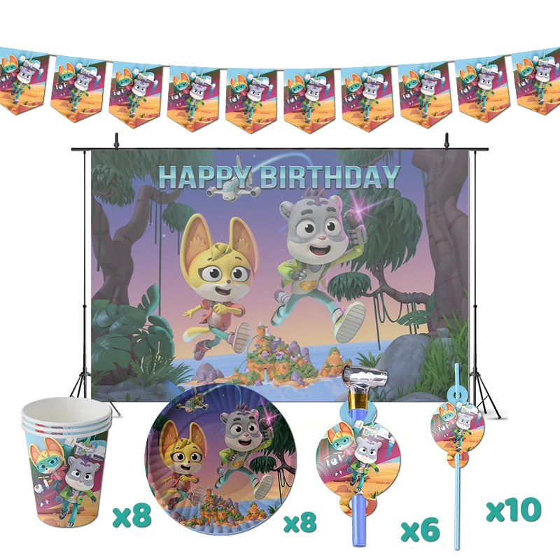 

The Creature Cases Birthday Party Decorations Series Theme Supplys Banner Cups Plates Adam and Charlotte Guillain