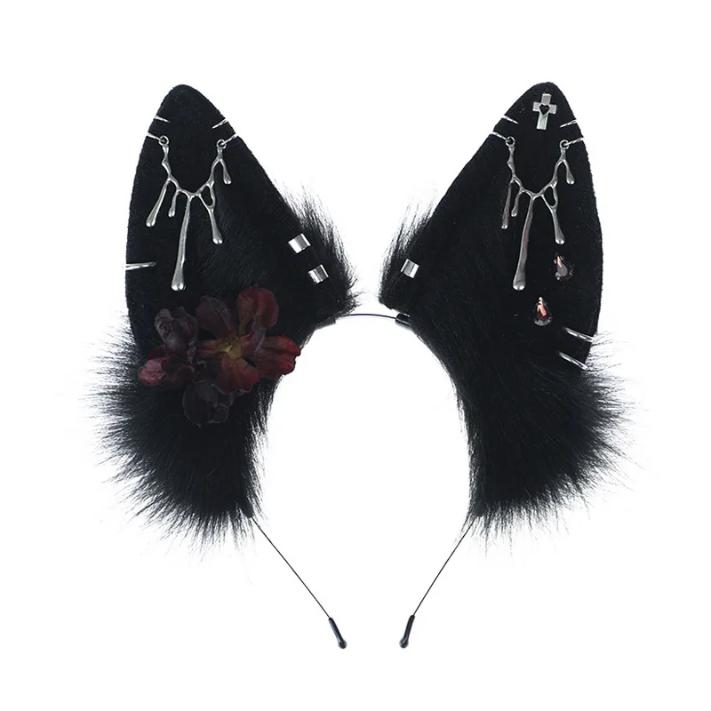 عصابة رأس على شكل آذان الذئب الغريبة الداكنة |   أنوبيس تأثيري غطاء الرأس |   آذان حيوانات ابن آوى مصرية KC للمواصلات