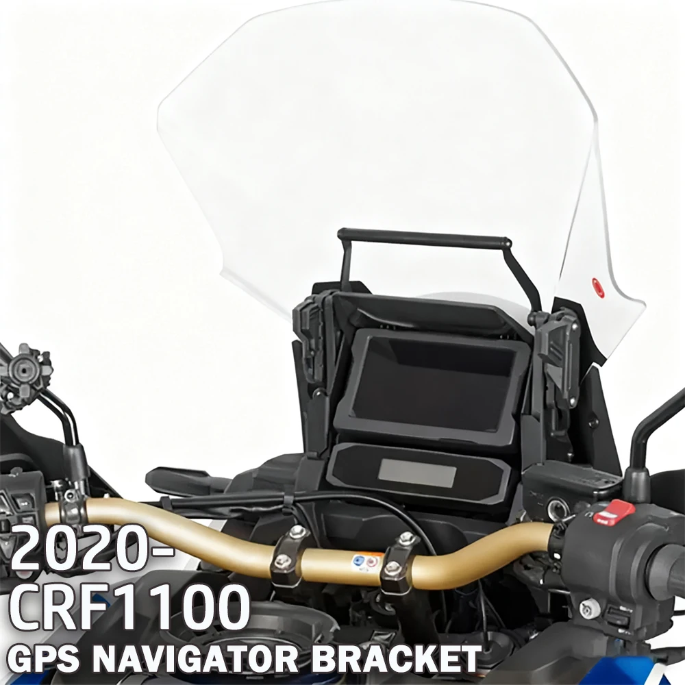 

For CRF1100L AFRICA TWIN ADVENTURE SPORTS 2020 Motorcycle Phone Holder Stand GPS Navigation Plate Mount Bracket Extension Holder