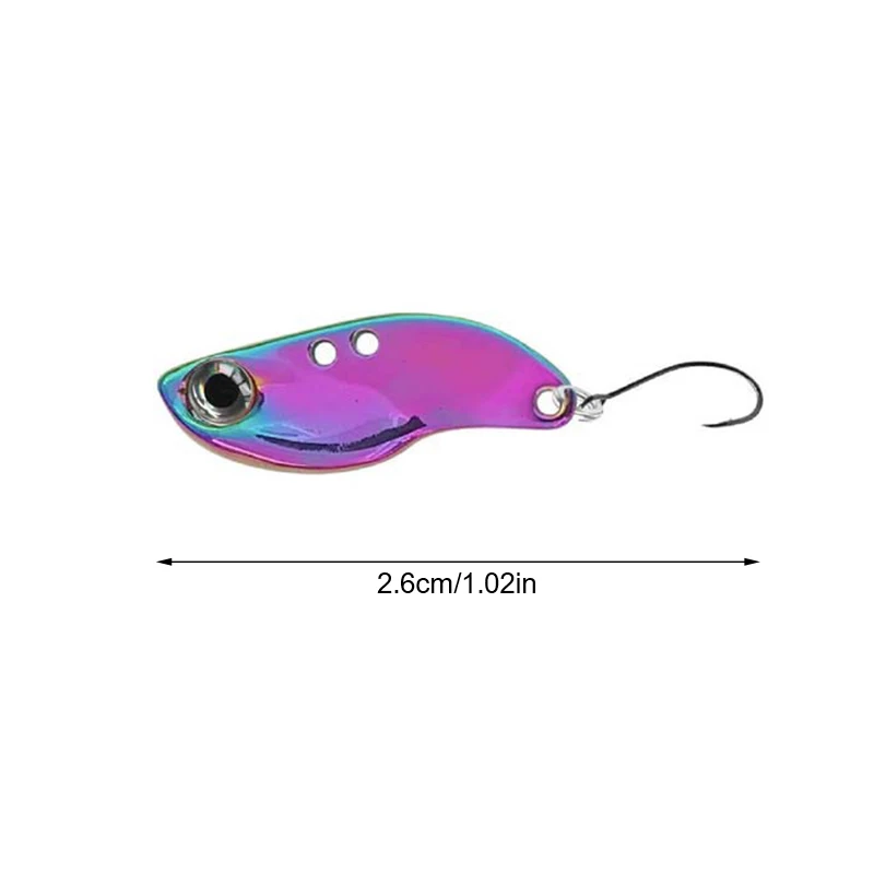 Metal Fishing Lures 2.5g Sinking Mini Artificial Hard Bait Jig Trout Sequins Trembling Wobbler Pesca Fishing Tackle