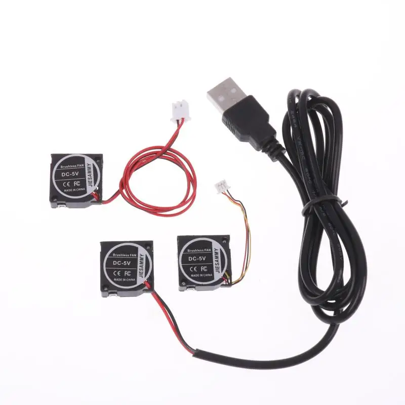 Neues 2006 Turbine 2006 Gebläse 5 V 0,03 A 20 mm leiser Geschwindigkeitstestventilator Mini-Gebläseventilator 6200 U/min Ultradünner Ventilator 3-Draht