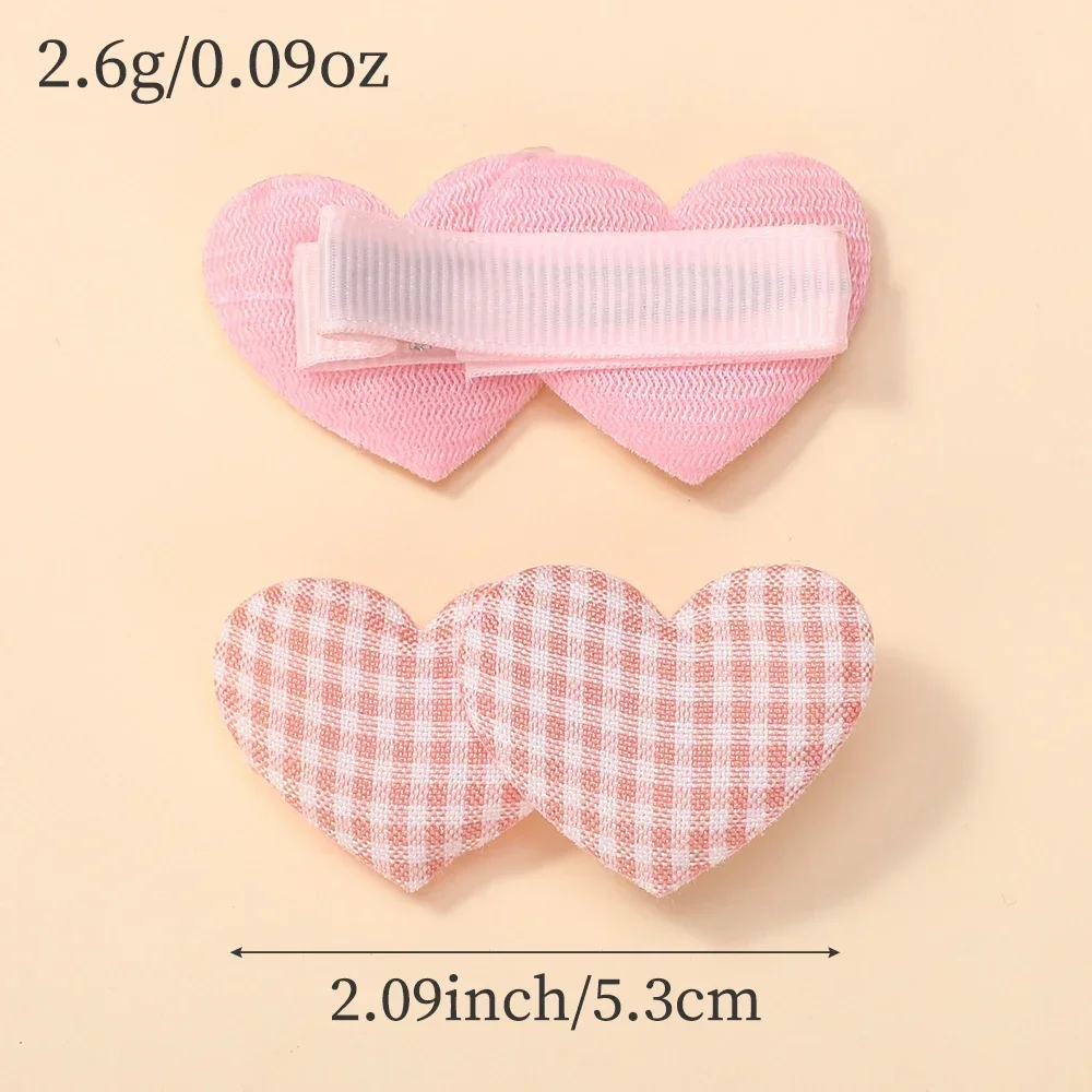 Детские бантики, 6 шт., элегантные заколки для волос с сердечками, милые головные уборы, мини-зажимы, детская уличная одежда для девочек, милые аксессуары для волос, подарки