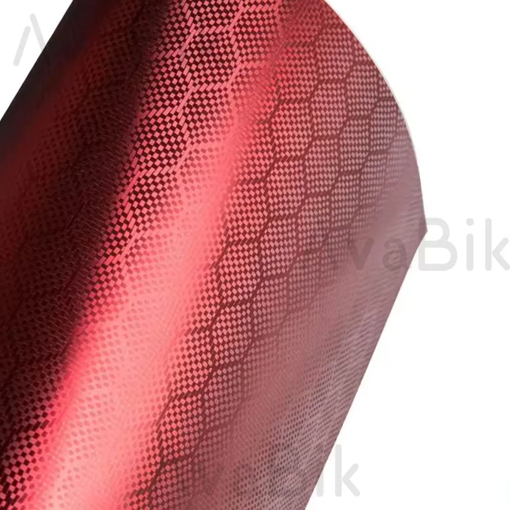 20/60cm x152cm Hex Carbon Red Car Interior Sticker PET Honeycomb Black Carbon Vinyl Auto Wrap Film 3D Effect With Air Release