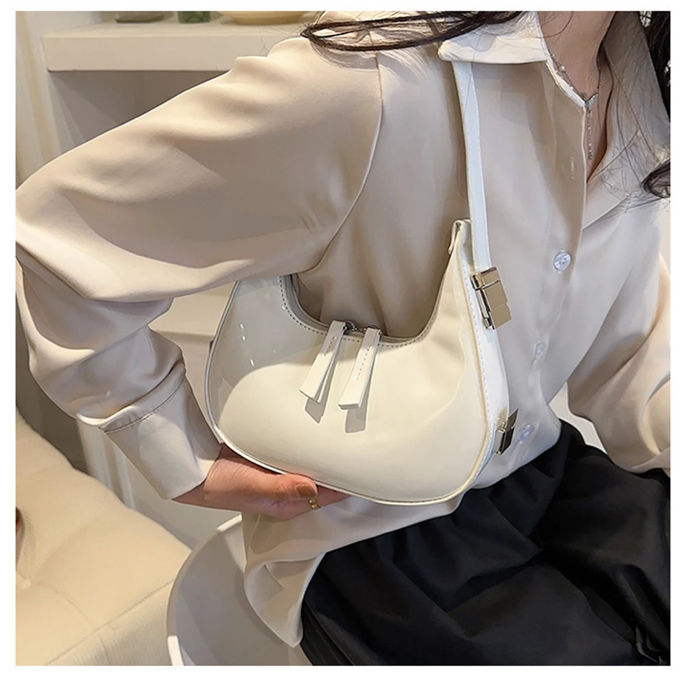 Women\'s Bag PU Leather Felt Armpit Shoulder Bag Luxury Design Small Tote Bag 2023 New Fashion Ladies Handbag Purse Phone Bag