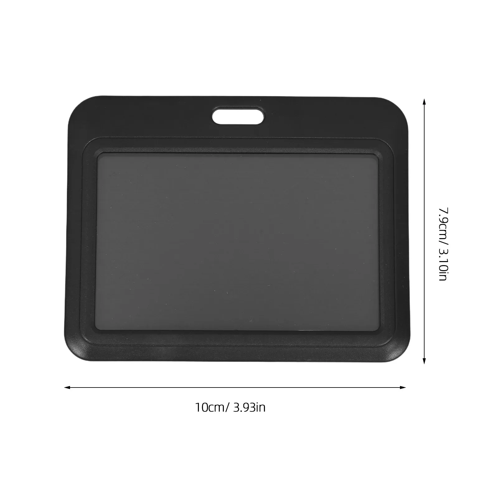 6Pcs Sliding Plastic Id Card Holder Transparent Badge Protector Suitable Office Students Work Id Badge Protector Cover