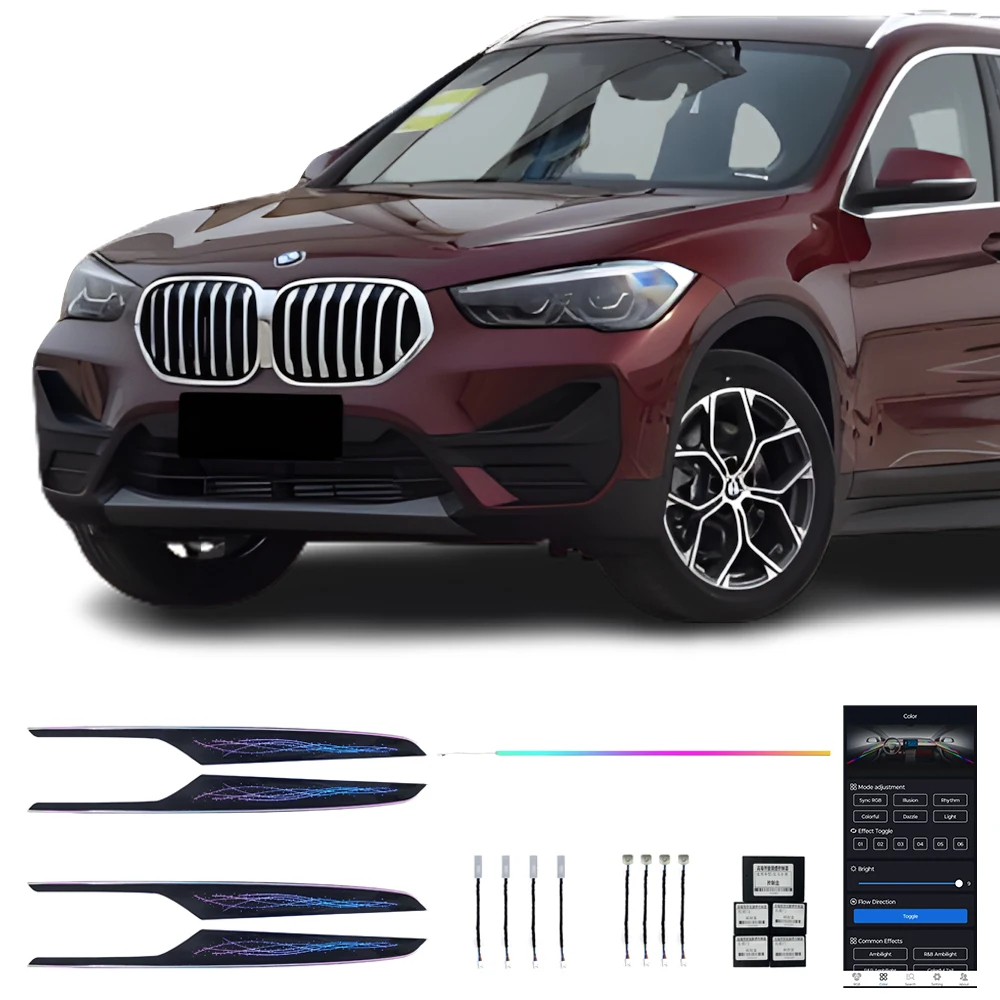 

16-22 x1 Starry Night Ribbon Ambient Light 17 in 1 Optional Audio Light Interior Kits for Car Ambience