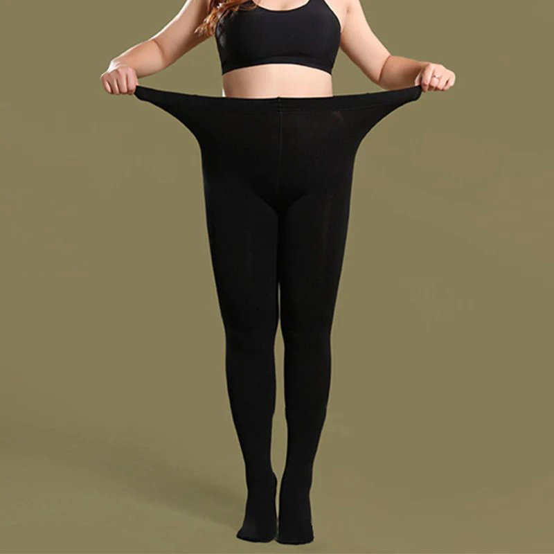 

Plus Size Plus Size Leggings For Wearing Bare Legs Flesh-Colored Pantyhos High-Waisted Foot-Stepping Pants