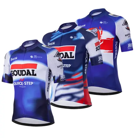Soudal Quick Step Team Cycling Clothes Jersey Mtb Road Bike Uniform Shorts Man Mountain Complete Bib Men Top Cycle Spring Summer