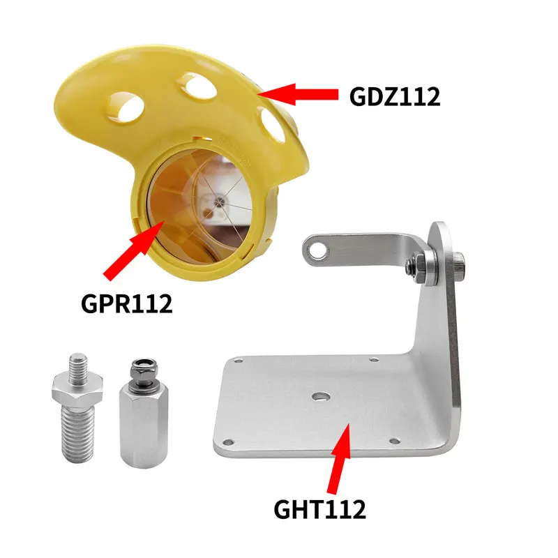 GPR112 Monitoring Prism with GHT Holder & GDZ112 Rain Shield For Total Station