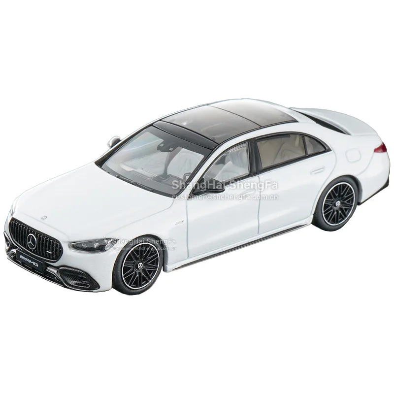 AlmostReal AR Box 1:64 Scale Mercedes-AMG S 63 E Performance Alloy Diecast Simulation Car Model for Collectors Display