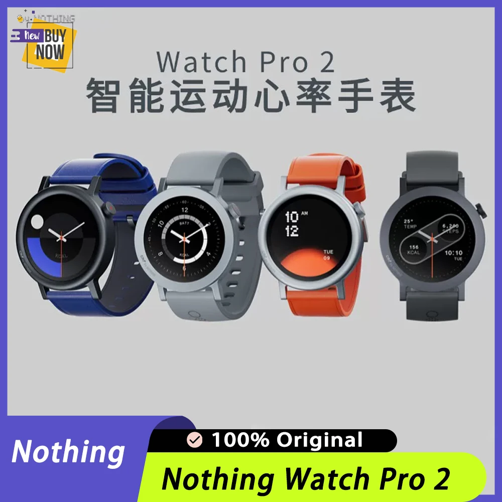 

Умные электронные часы Nothing Watch Pro 2 с Bluetooth, водонепроницаемые, с мониторингом сердечного ритма, функцией звонков, спортивный браслет, настраиваемые для Android