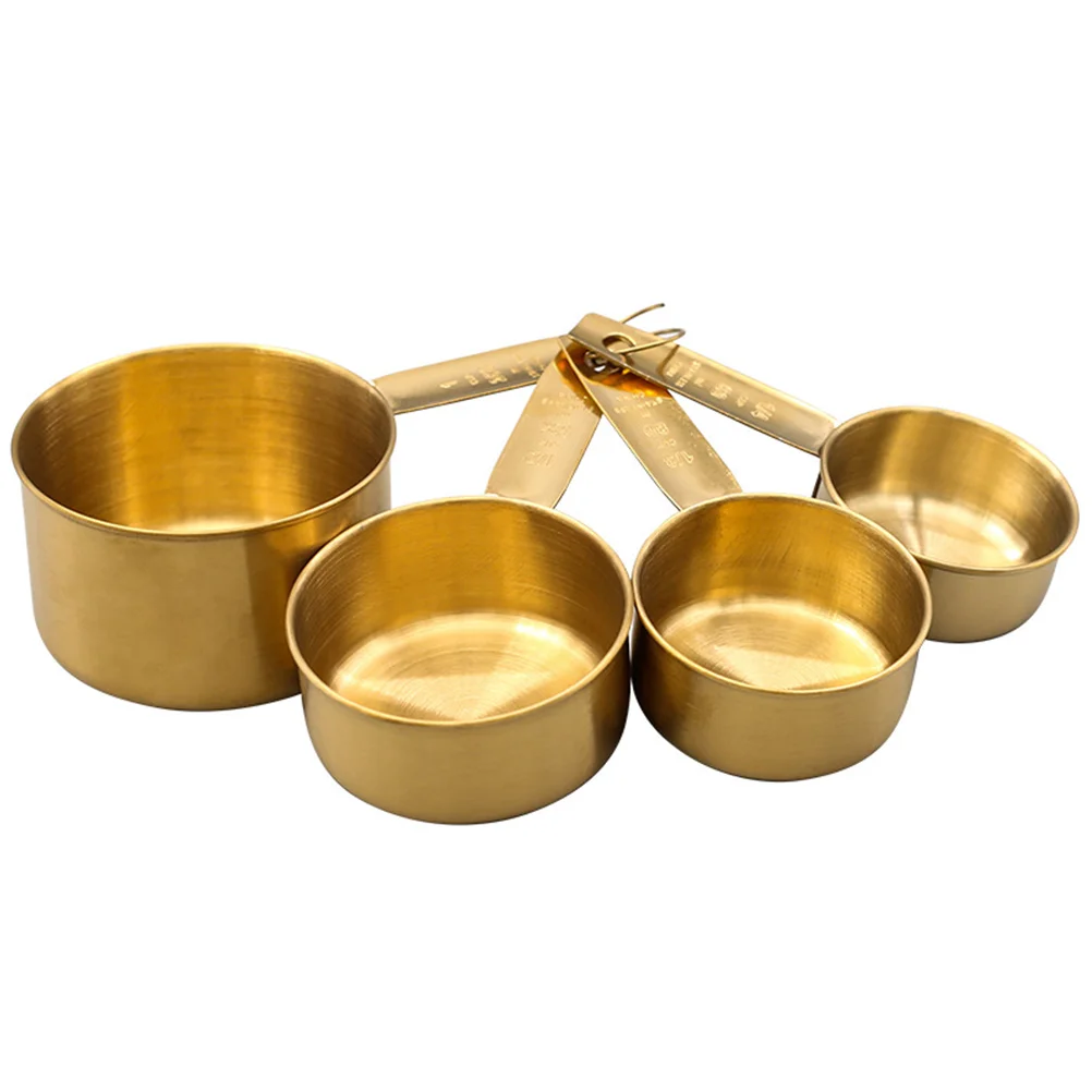 

4 Pcs Measuring Spoons Set Stainless Steel Long H Teaspoon Tablespoon Kitchen Coffee Bean Measure Spoon Stackable