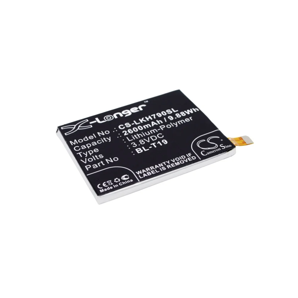 Batería de polímero de litio para teléfono móvil, batería para smartphone LG, 3.8V 2600mAh, modelos compatibles: H791, Nexus 5X, Bullhead, H791F, H790