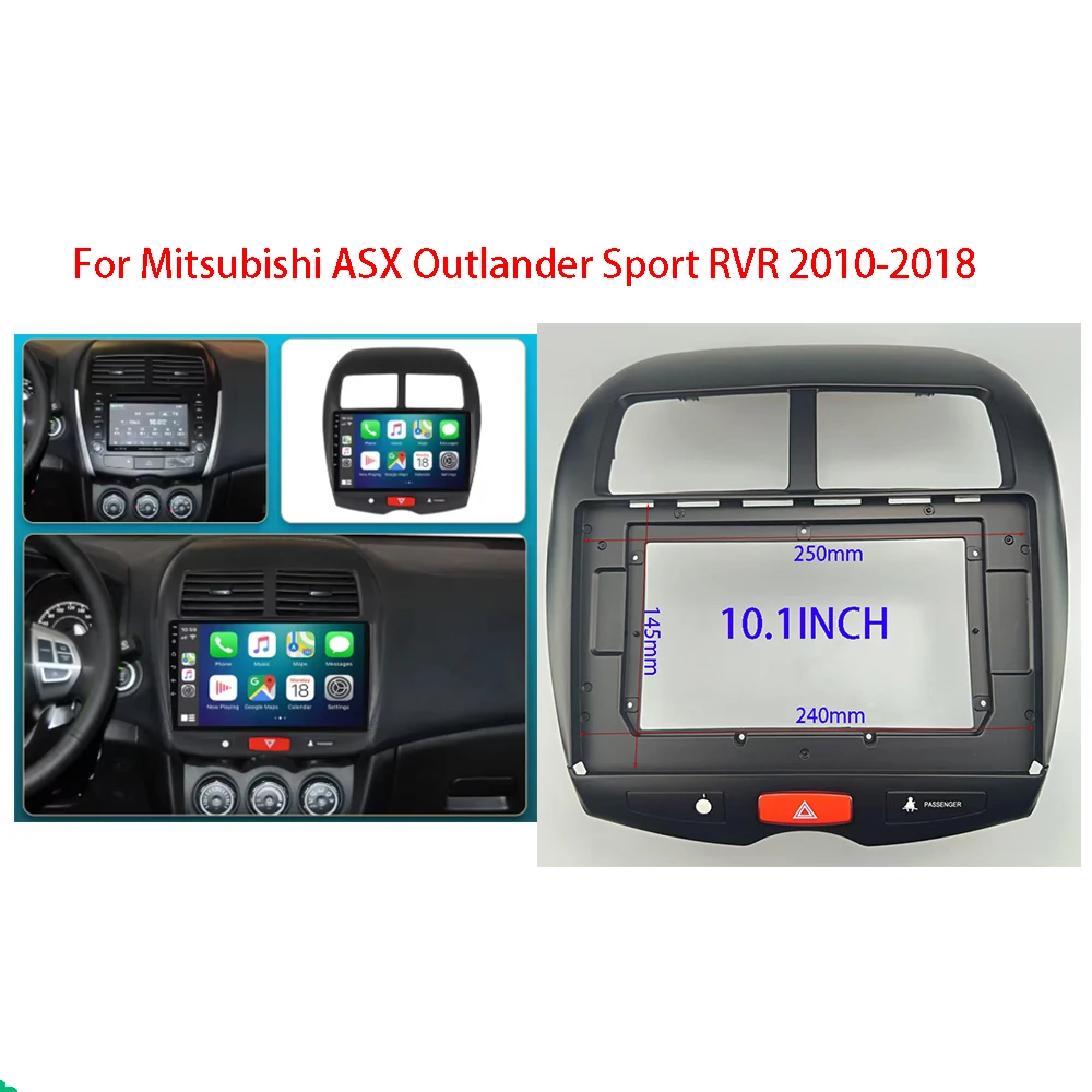 (7/9/10.1inch)Car Android Radio Stereo Player Frame Fascia For Mitsubishi ASX Outlander Sport RVR 2010-2018 Panel