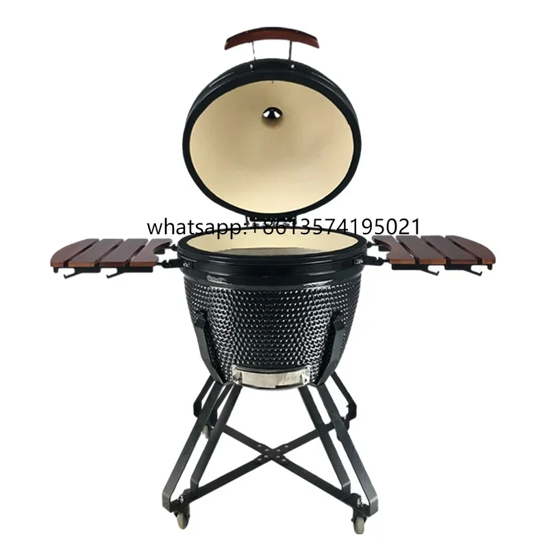 

TKIMSTONE Classic Extra Large Size XL XXL 26 Inch Ceramic Black Big Egg Bbq Grill Bbq Griller Kamado Grills