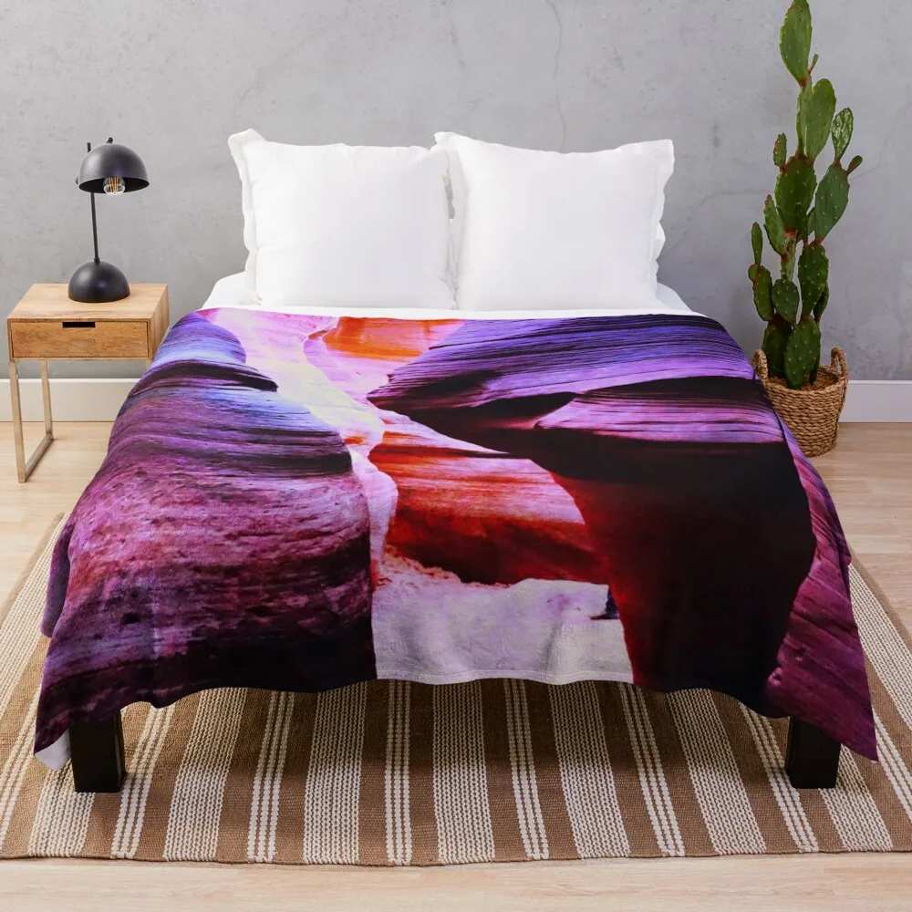 Antelope Canyon III Throw Blanket