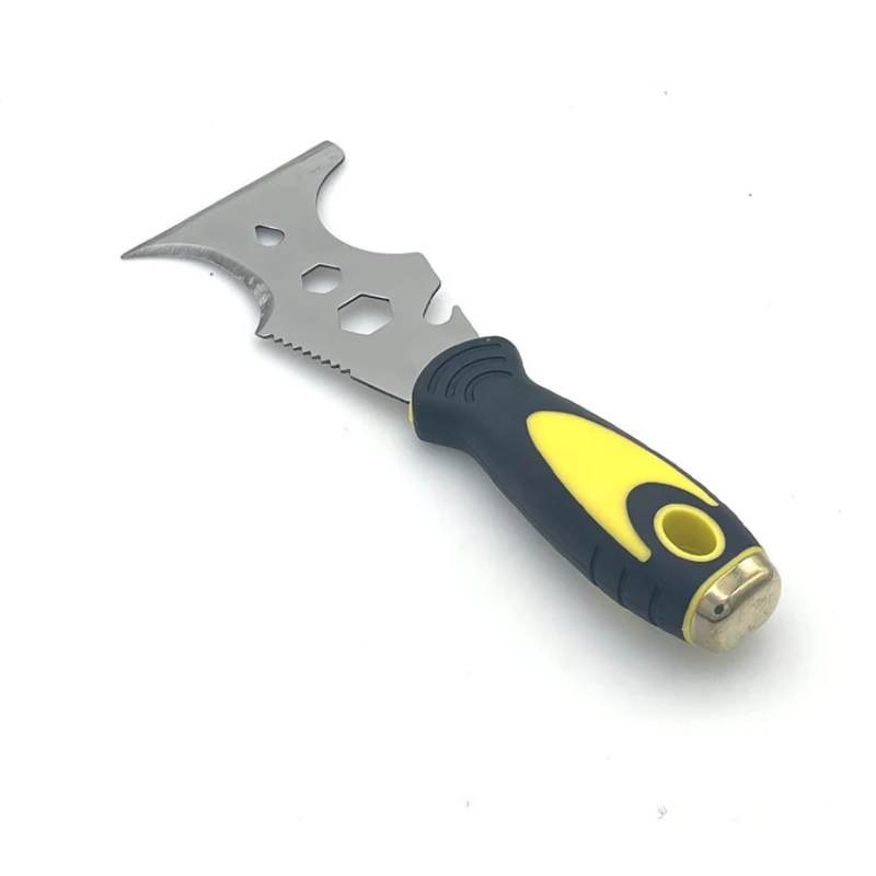 1pc 15 In 1 Multi Use Putty Knife Stainless Steel Paint Scraper Removal Construction Tool for Wallpaper Can Opener Home DIY