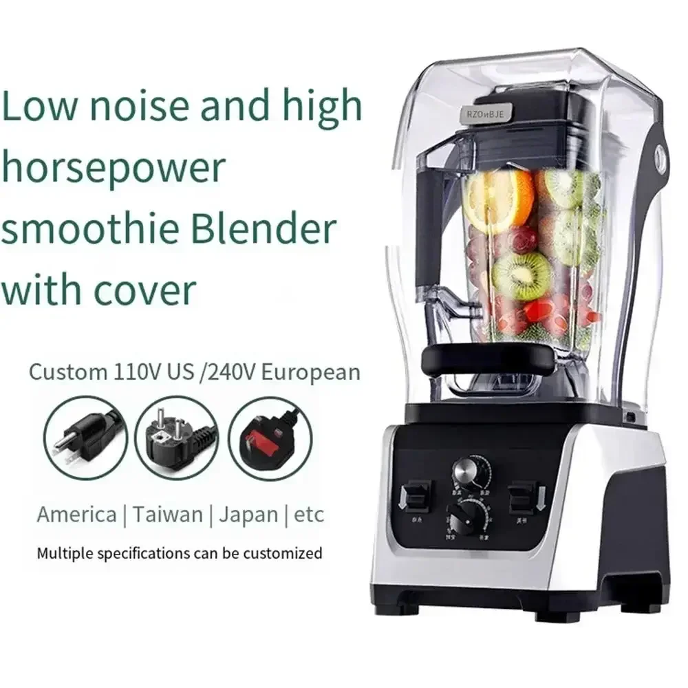 New Professional 5 liters Countertop Blender with 2300-Watt Base and Total Crushing Technology for Smoothies