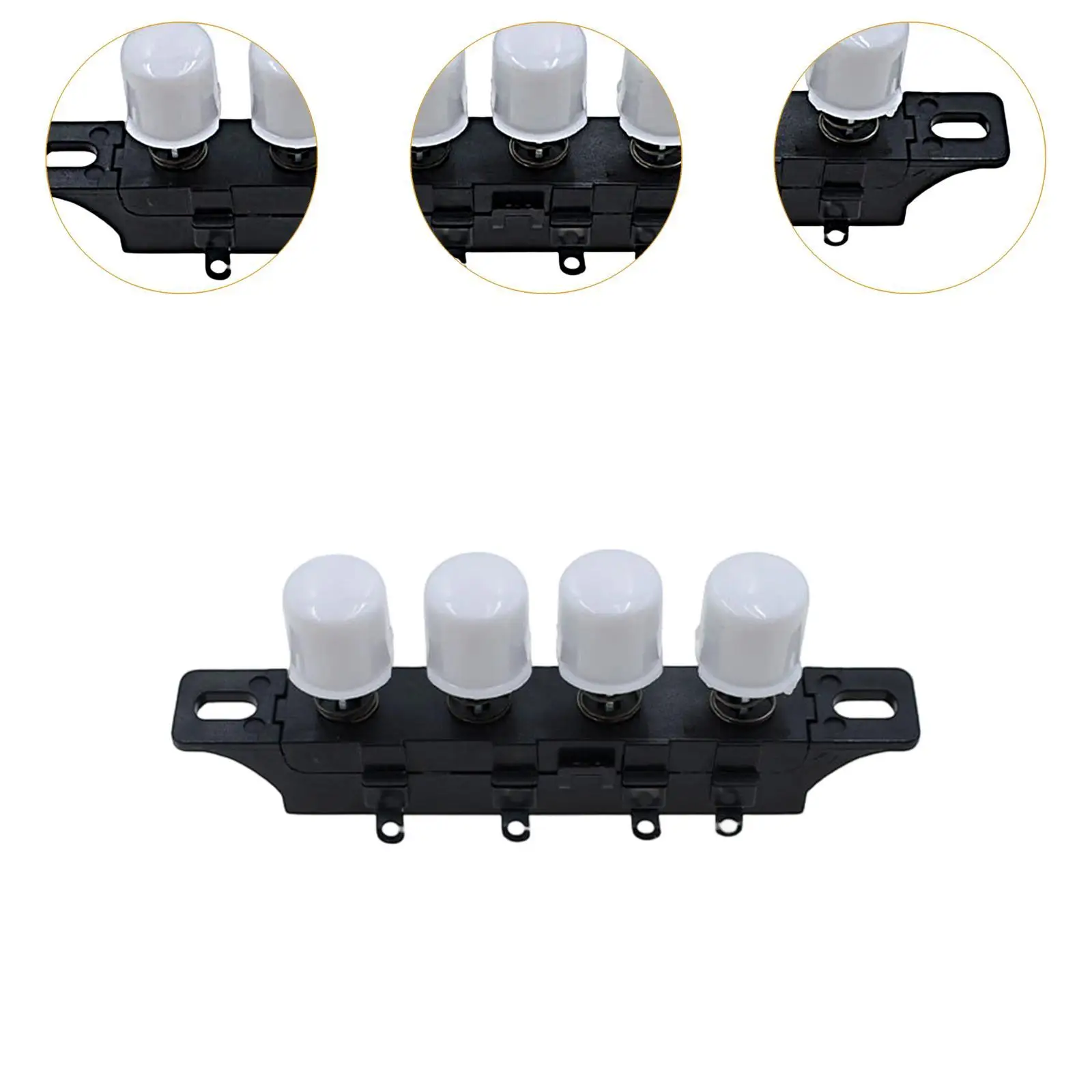 Electric Fan Button Switch Fan Controller Easy to Install Universal Piano Key Design Stury Lightweight Replace 4 Key Repair Part