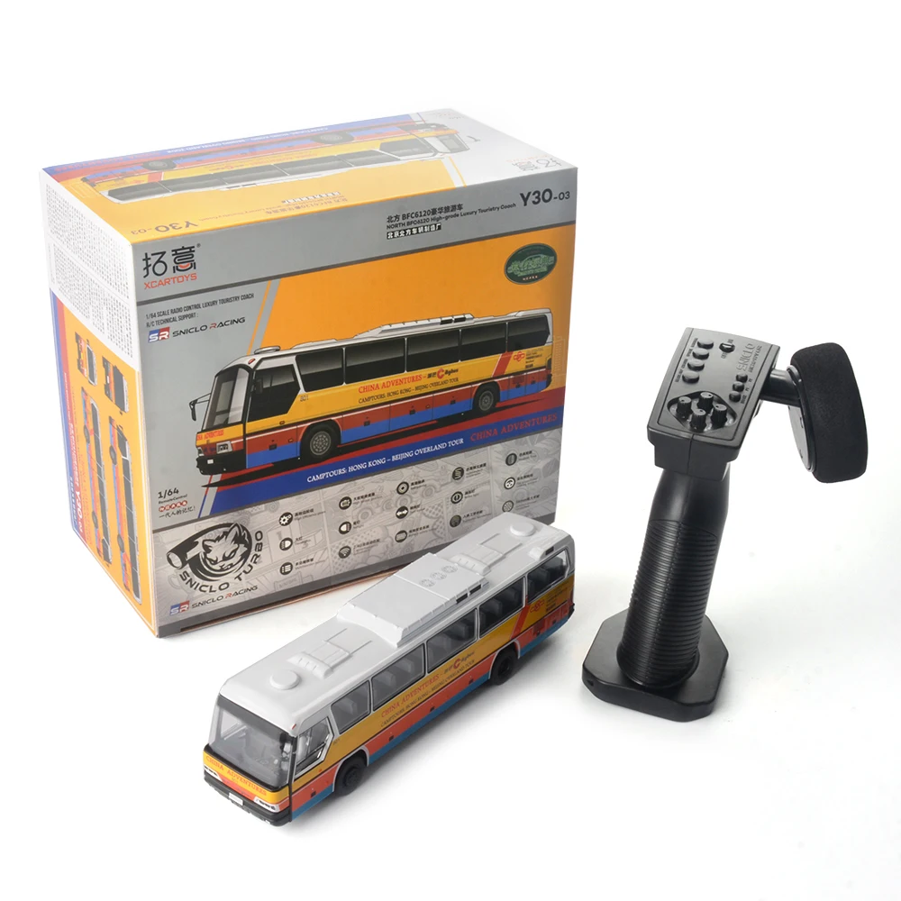 

XCRATOYS BFC6120 1/64 Моделирование автобуса RTR RC Электрический пульт дистанционного управления Модель автомобиля из сплава Кузов для взрослых и детей Игрушки