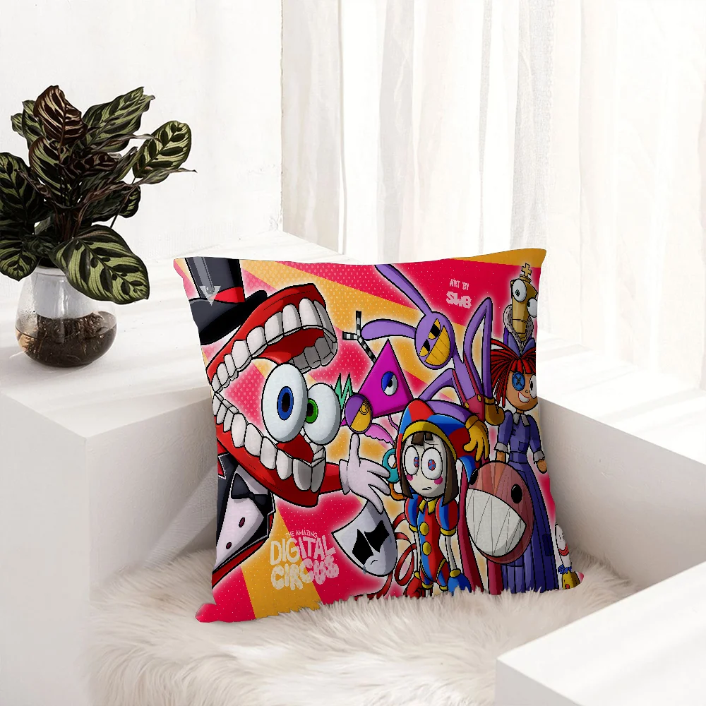 Cartoon A- Amazing Digital Circus Printing Cushion Cover 30x50 Polyester Sofa Cushions Decorative Throw Pillows Home Decoration