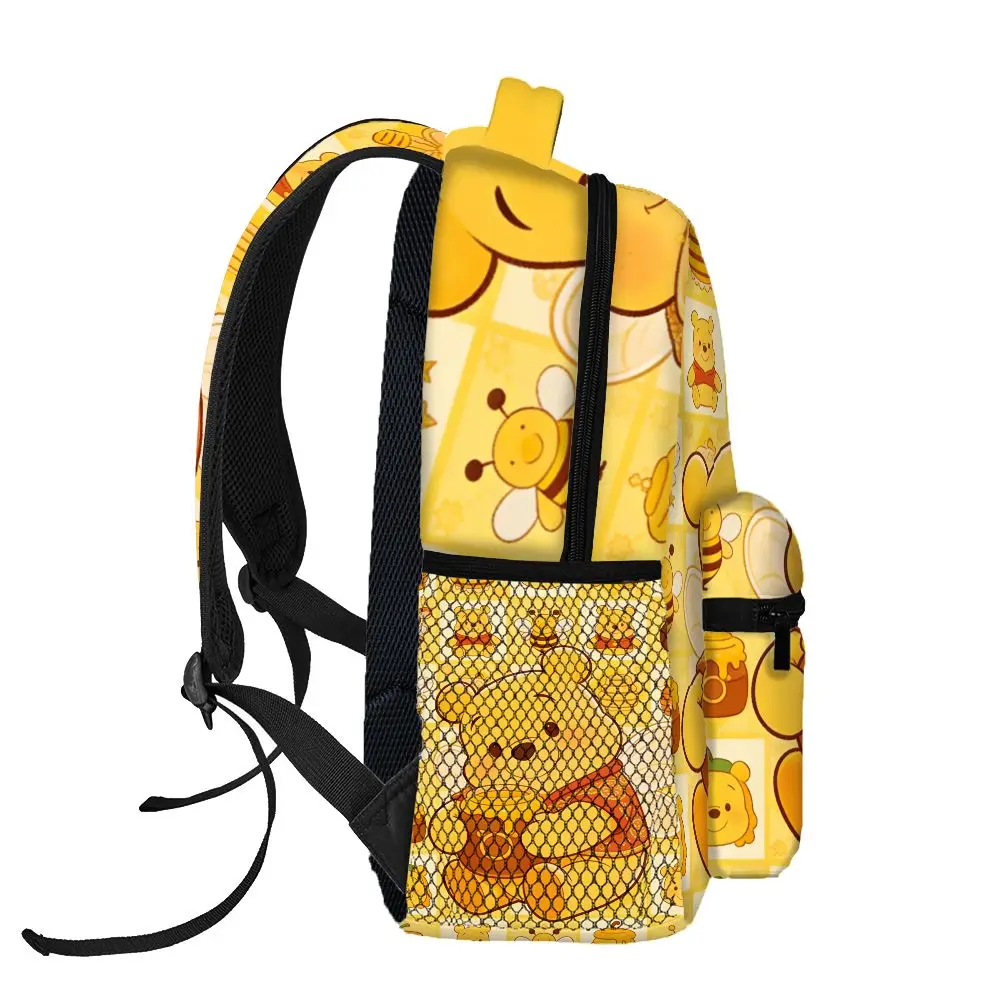 Disney Winnie the Pooh Backpack, Casual Bag, Large Capacity, High-Quality Gift, Personalized Daily Use