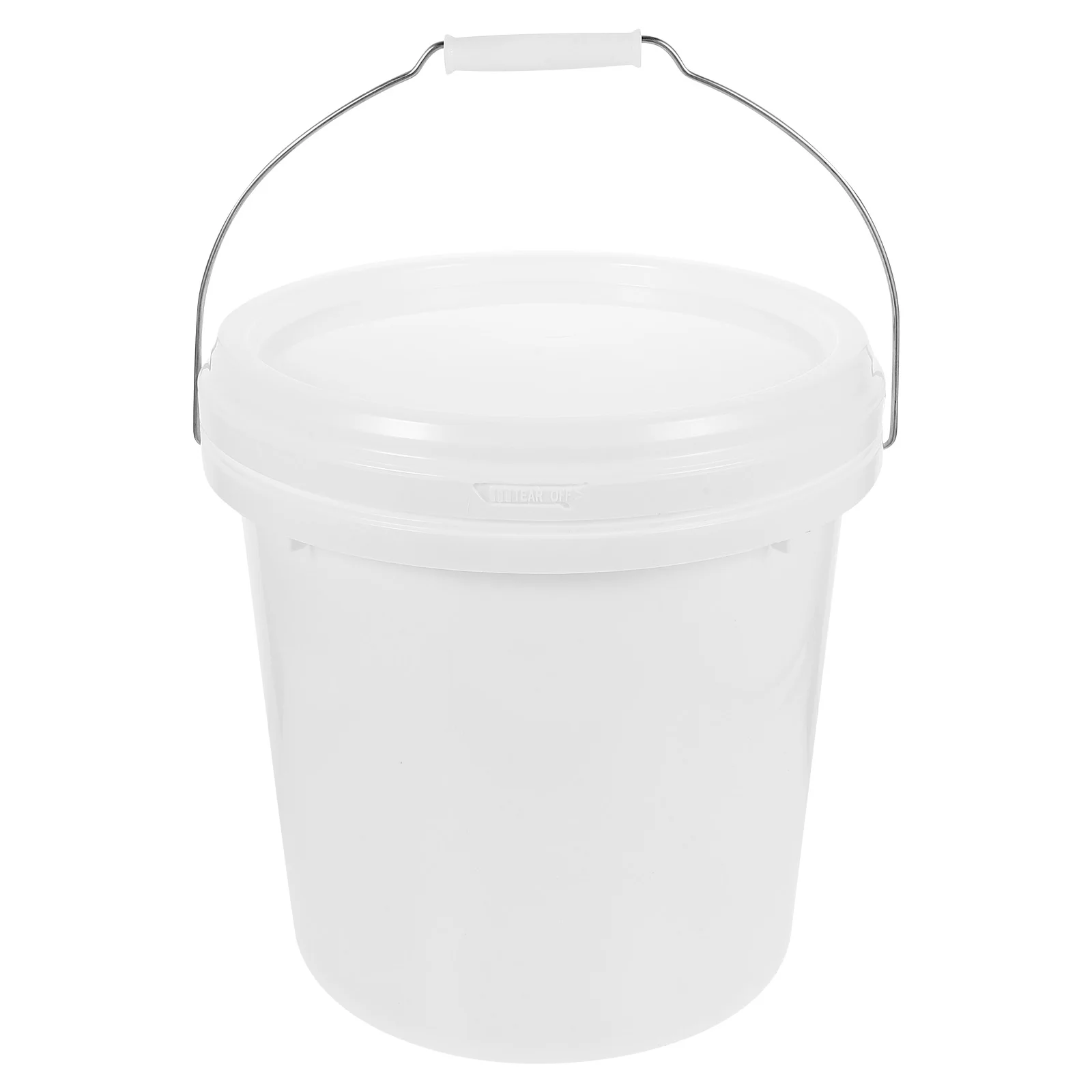 دلو طلاء سعة 2.2 جالون مع مقبض دلو تخزين محكم حاوية بلاستيكية متينة فارغة لمنظم أدوات الطلاء