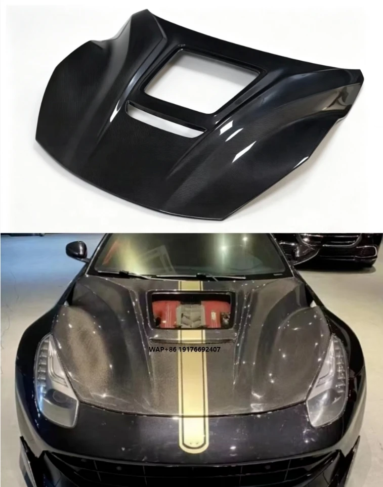 For F12 IMP Style Carbon Fiber Hood Weight Reduction High Quality Factory Direct