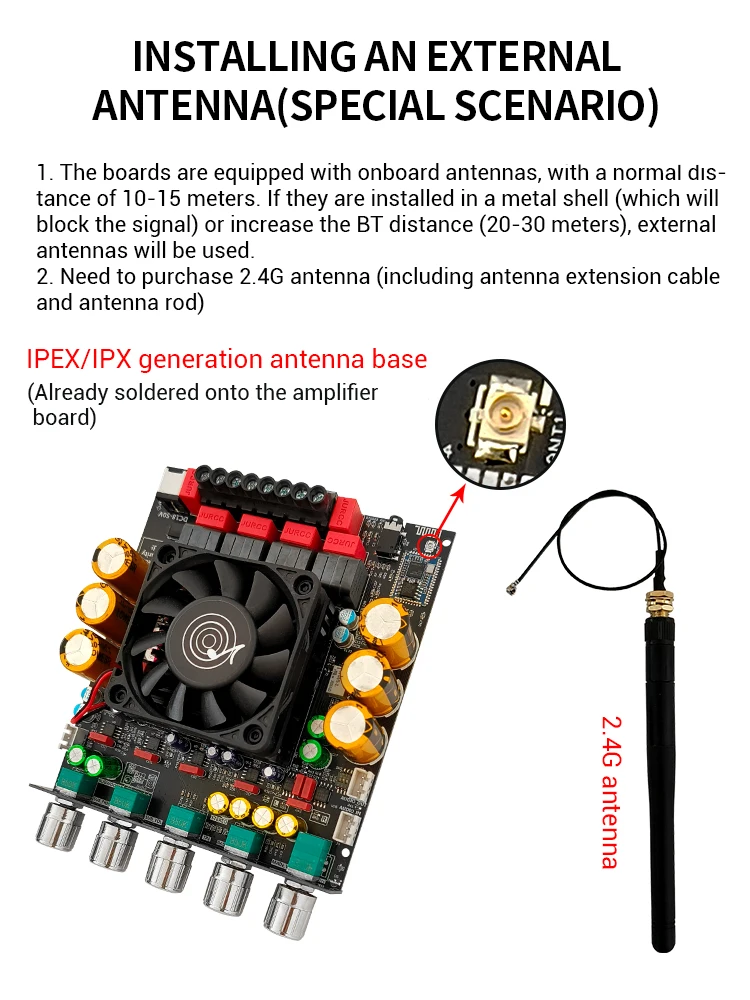 ZK-APTX3 amplificador bluetooth 2.1 canais 3d surround som