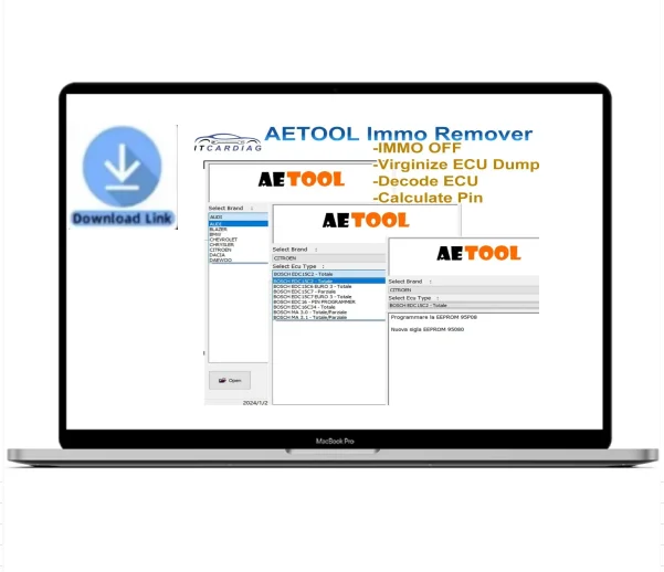 

AETOOL IMMO REMOVER V1.3 AETOOL Immo Eeprom Off Программное обеспечение Virginize ECU Dump Decode ECU Calculate PIN Virgin/IMMO Remover