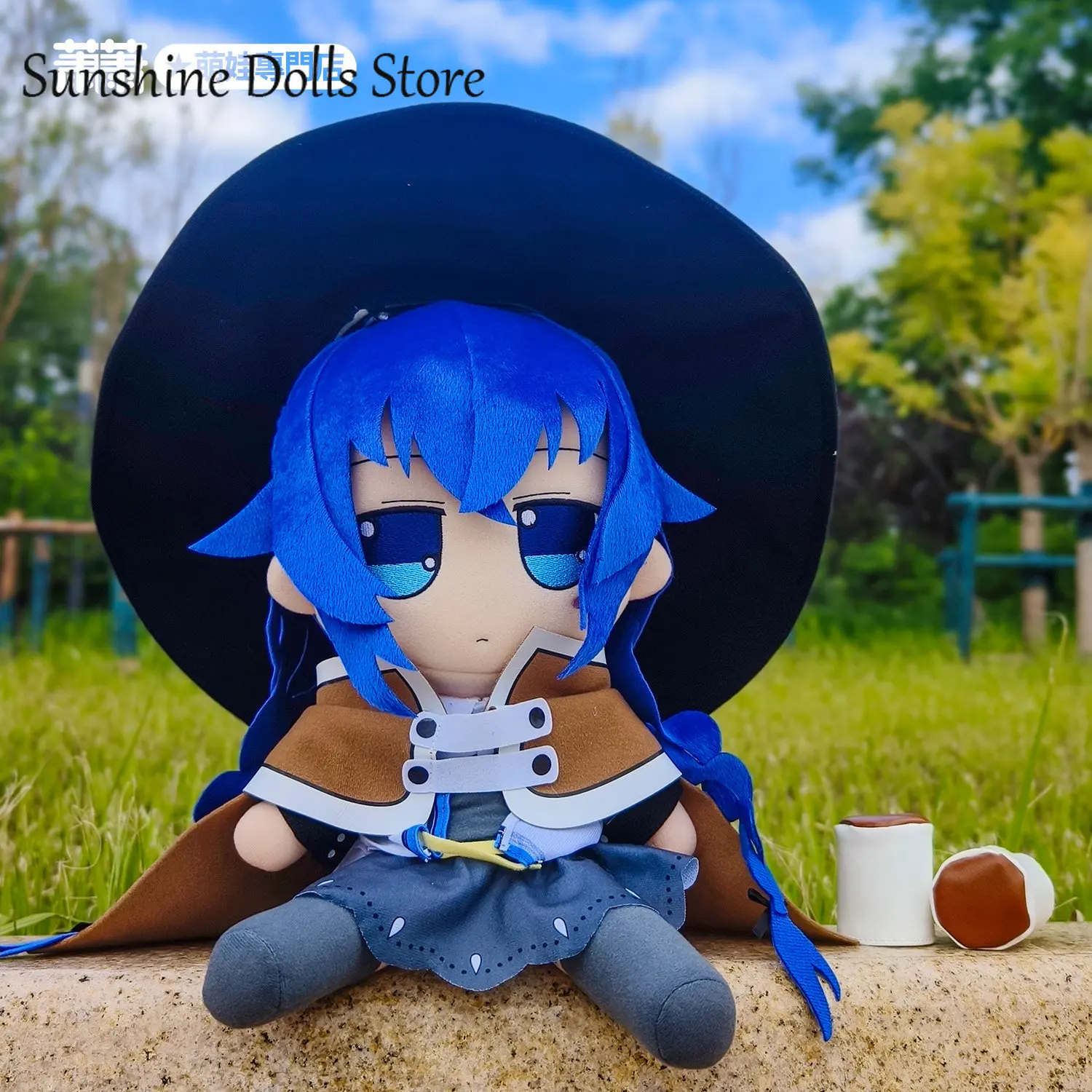 Anime Fumo Series Roxy Plush Doll Removable Hat Cloak Cartoon Sitting Toys Figures Stuffed Plushie Clothes Set 30/20CM Doll Gift