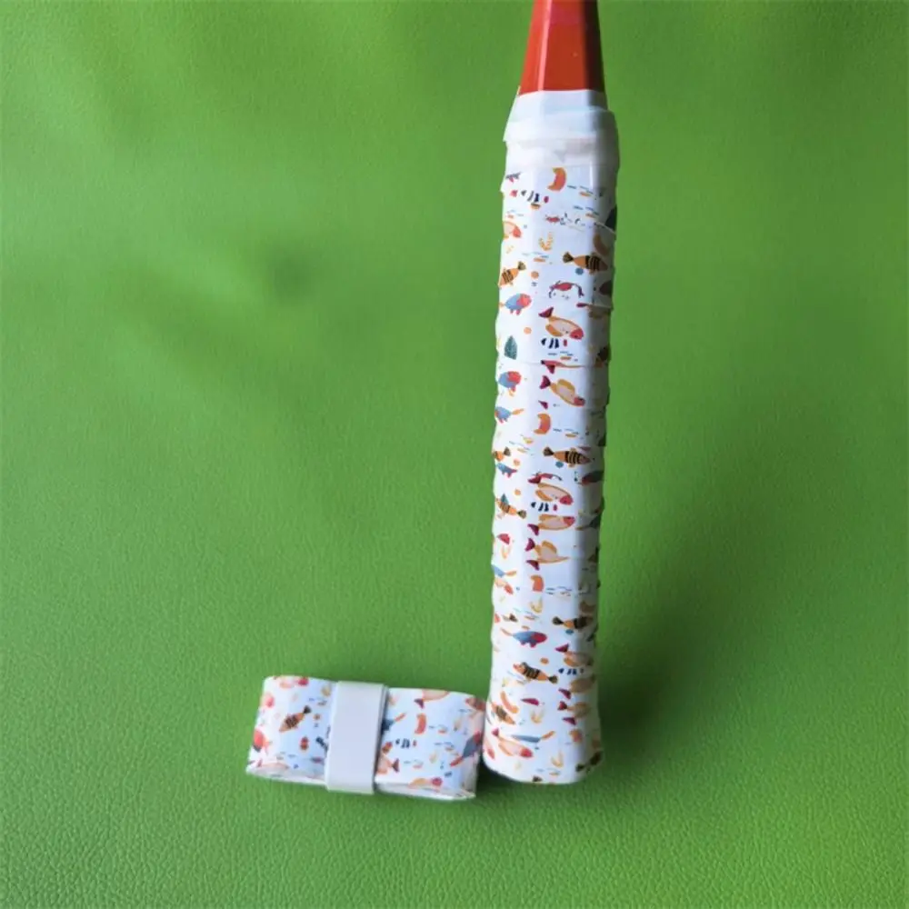 New Cartoon Printed Badminton Racket Handle Belt Non-slip Sweat-absorbent Fishing Grip Tape Handlebar Grip Tape