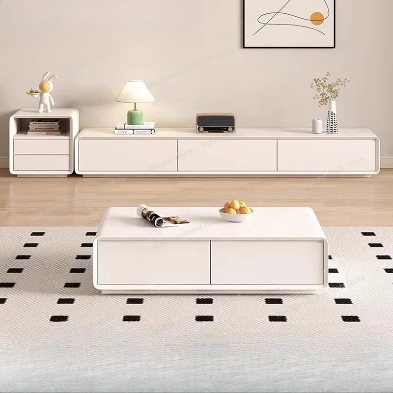 Nordic coffee table combination living room household floor TV cabinet furniture mueble tv unit home Modern Solid wood TVcabinet