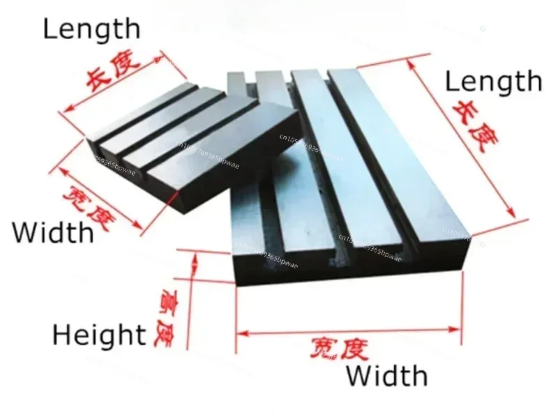 3 Slots Durable Cast Iron Work Platform Surface Plate Welding Table CNC Lathe Miliing Machine Fitting