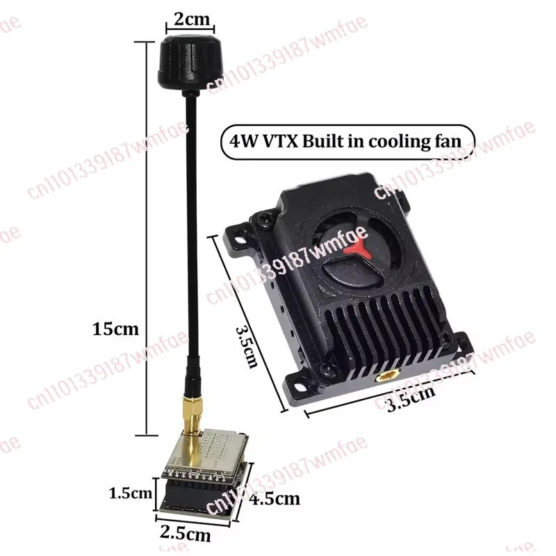 3.3G 4W VTX transmitter receiver long-distance crossing machine picture transmission