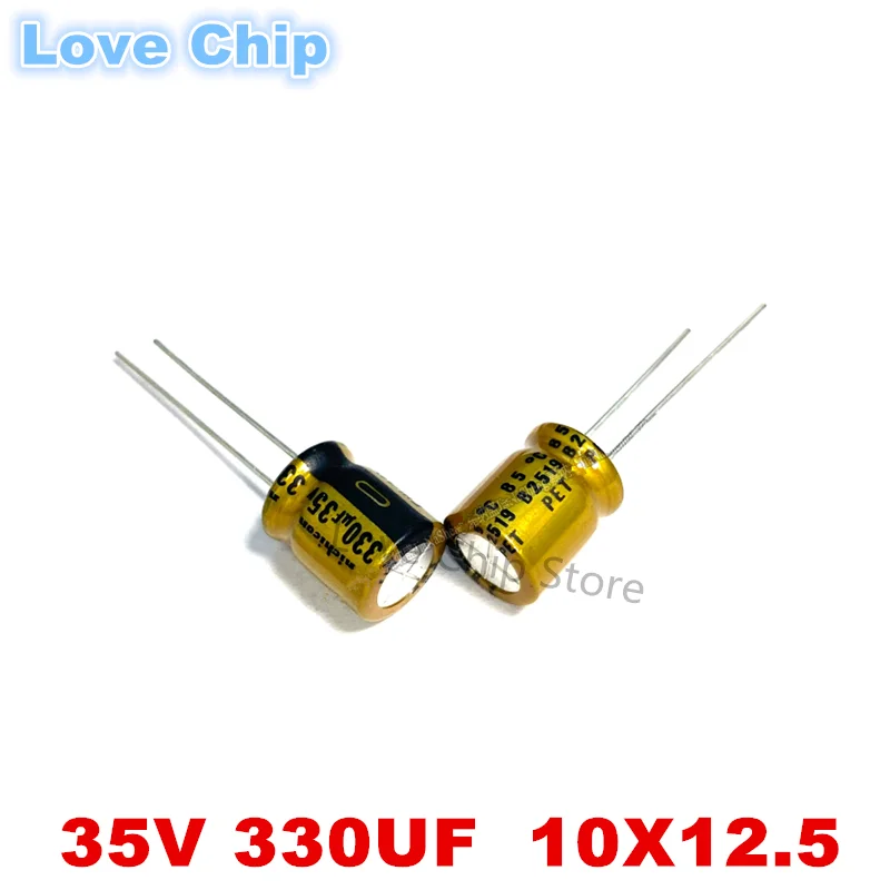 

5Pcs/10Pcs/20Pcs 330uF 35V NICHICON FW Series 10x12.5mm 35V330uF UFW1V331MPD HIFI Audio Aluminum Electrolytic Capacitor