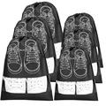 6Pcs Black