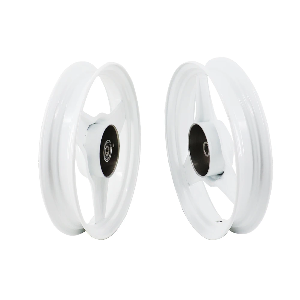 10 Inch Front/Rear Wheel Rim Replacement for Yamaha PY50 PW50 PEEWEE PY PW 50 White/Blue Motorcycle Front Rear Rims Accessories