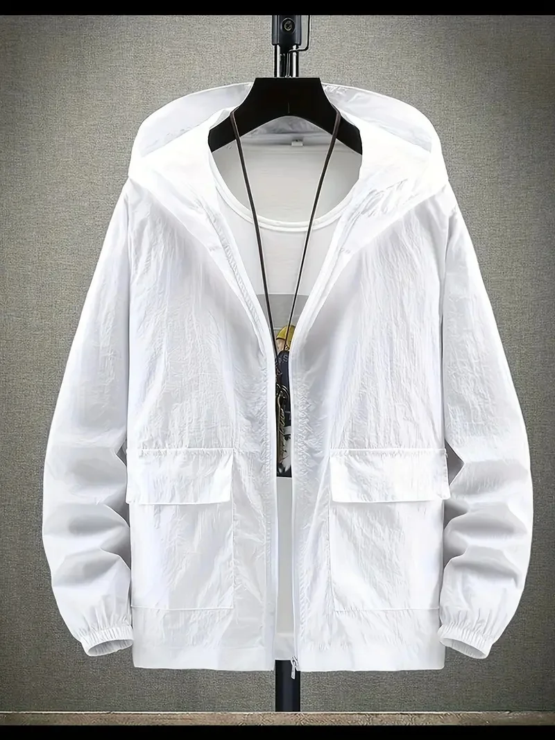 

2025 new men's top and sun-protective jacket are fashionable, trendy, bright and colorful