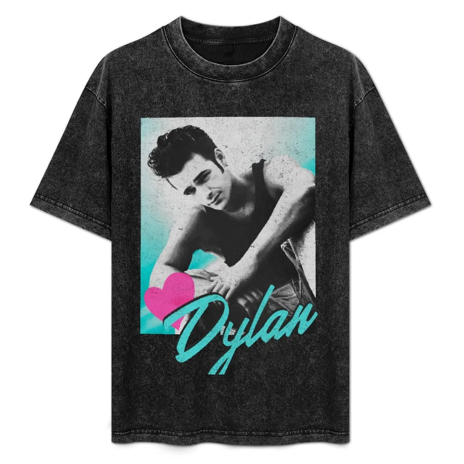 

Beverly Hills 90210 Dylan McKay Distressed Heart Portrait T-Shirt cotton man t-shirts Man t-shirt mens graphic t-shirts anime