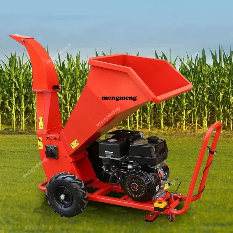 

Powerful Powered Log Wood Shredder Movable Start Wood Chipper Mulcher