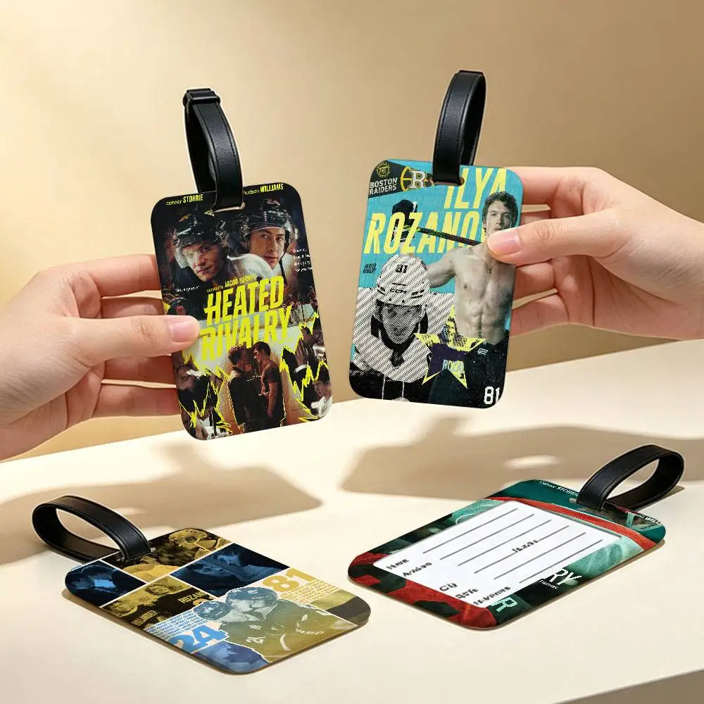 P-Popular-TV-H-Heated-Rivalry Anti lost Travel Luggage Tag PVC ID Information Card Holder Baggage Name Label For Outdoor Trip