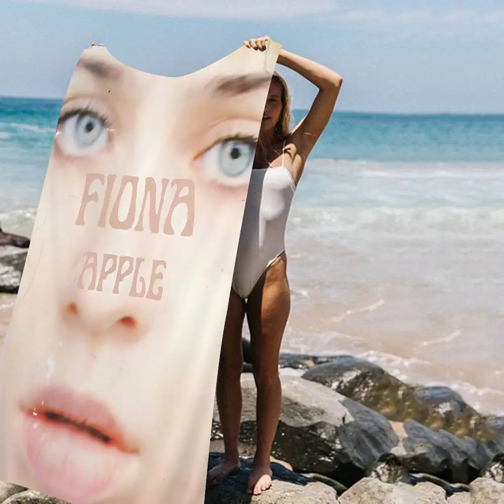 F-Fiona A-Apple Anime Beach Swimming Towel Soft Absorbent Washcloth Children's Gifts for Kids Travel Camping Gym
