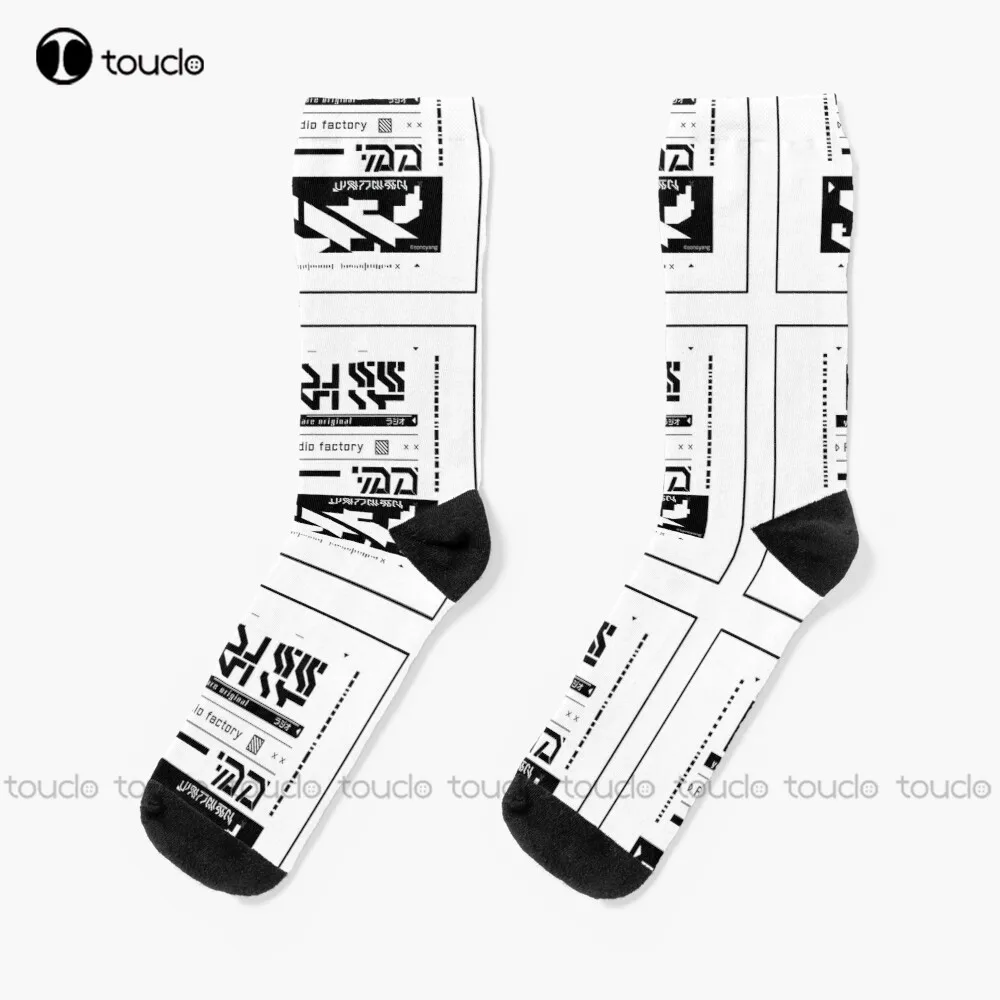 Radio Factory // Techwear Socks Mens Novelty Socks Unisex Adult Teen Youth Socks Design Happy Cute Socks  Creative Funny Socks